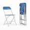 Flash Furniture Hercules Series Plastic Folding Chair Blue - 4 LB Weight Capacity Comfortable Event Chair-Lightweight Folding Chair, PK4 4-LE-L-3-BLUE-GG - alternate 1